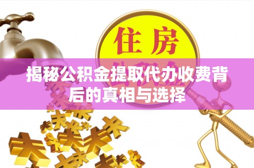 尖山揭秘公积金提取代办收费背后的真相与选择