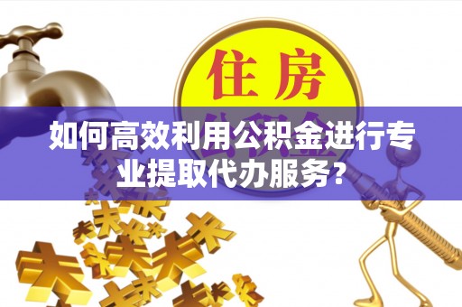 尖山如何高效利用公积金进行专业提取代办服务？
